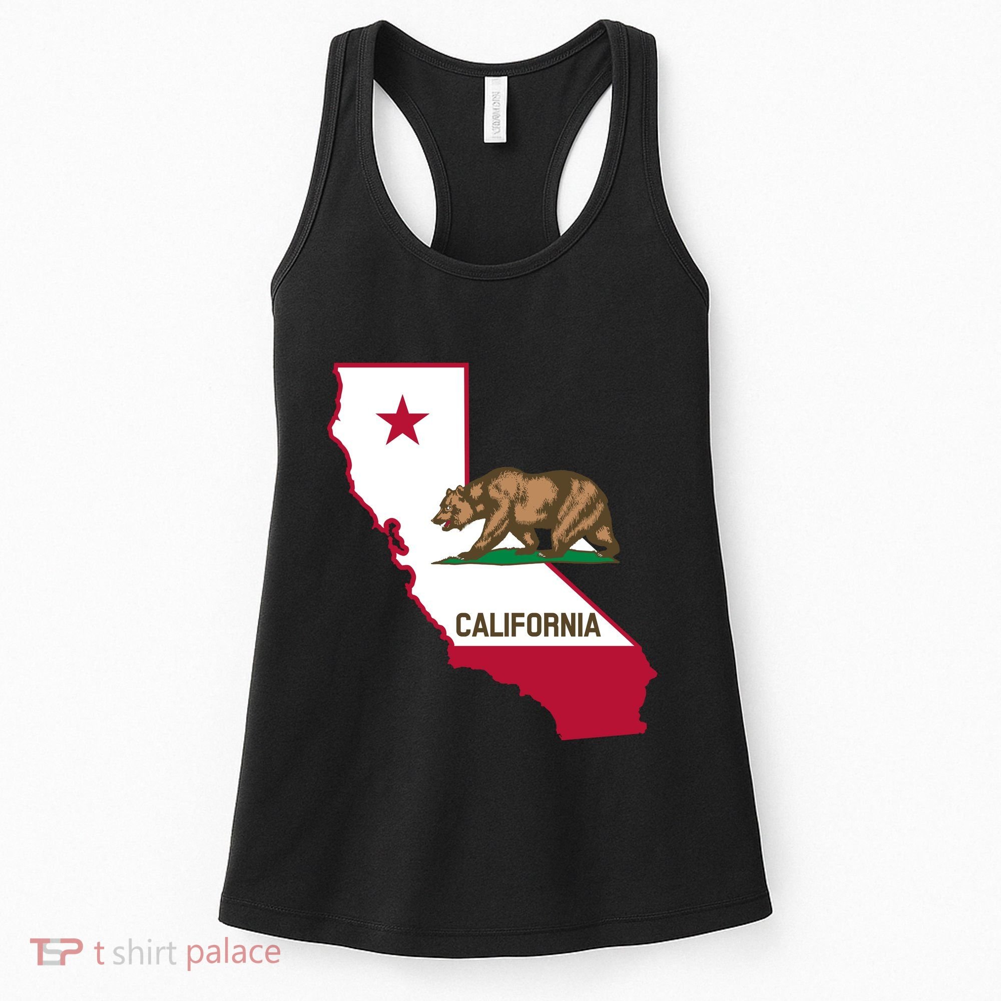 Bear Flag. California Republic State Flag Of California Women's Tank Top