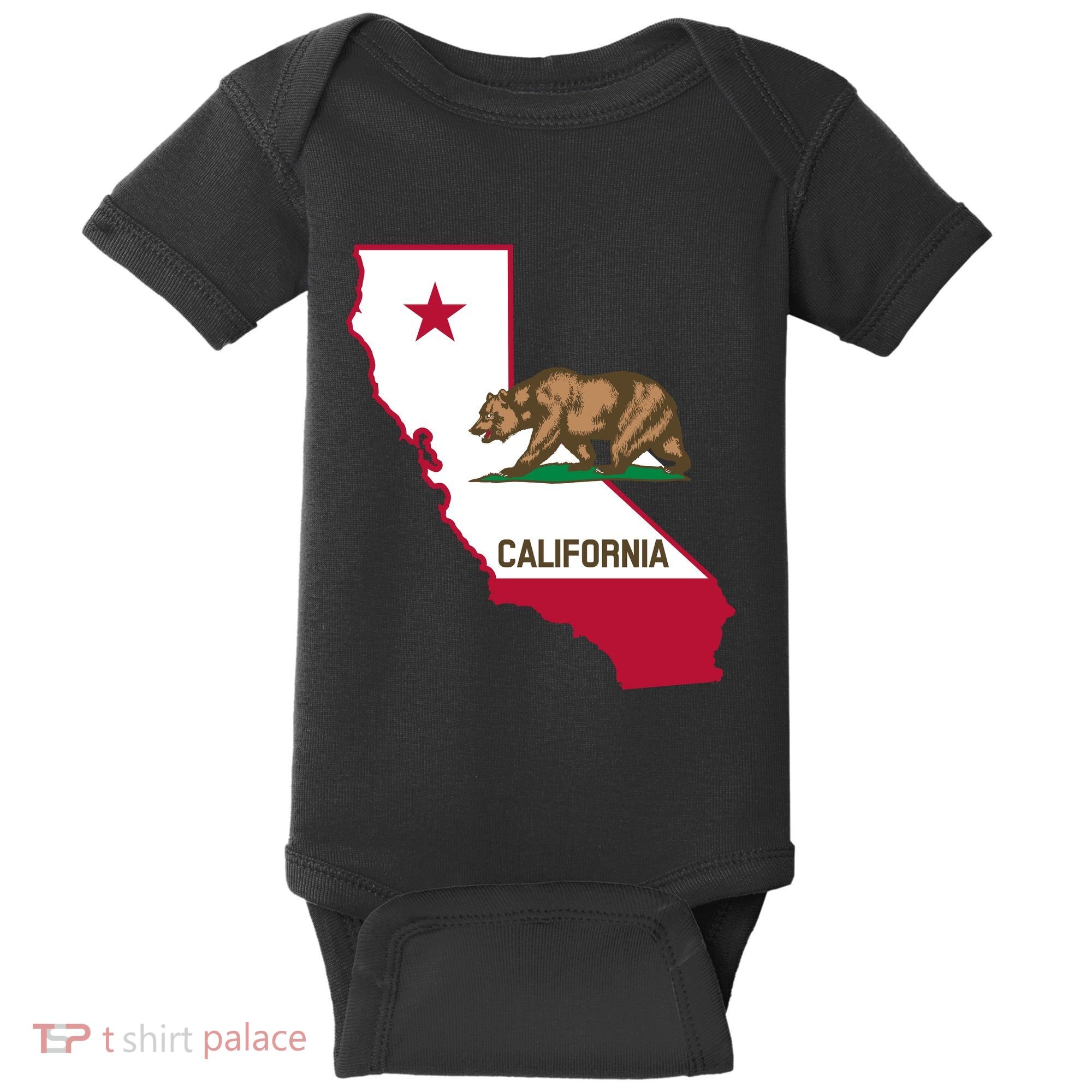 Bear Flag. California Republic State Flag Of California Baby Bodysuit