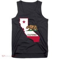 Bear Flag. California Republic State Flag Of California Tank Top thumb 0