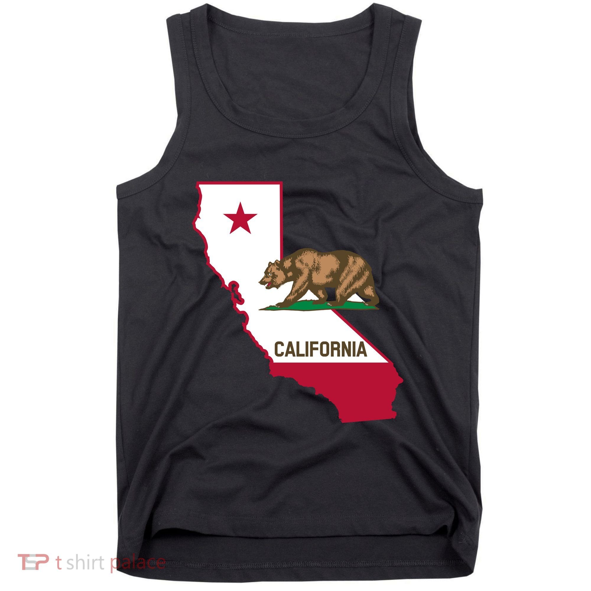 Bear Flag. California Republic State Flag Of California Tank Top
