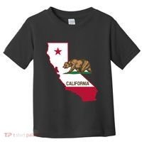 Bear Flag. California Republic State Flag Of California Toddler T-Shirt thumb 0