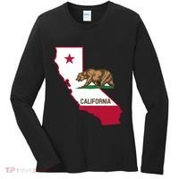 Bear Flag. California Republic State Flag Of California Women's Long Sleeve Shirt thumb 0