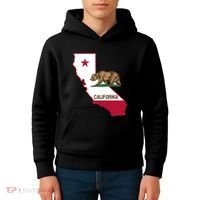 Bear Flag. California Republic State Flag Of California Kids Hoodie thumb 4