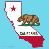 Bear Flag. California Republic State Flag Of California Long Sleeve Shirt thumb 2