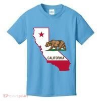 Bear Flag. California Republic State Flag Of California Kids T-Shirt thumb 0