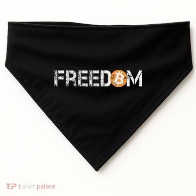 Bitcoin = Freedom Crypto Cryptocurrency Trading Trader Gift USA-Made Doggie Bandana