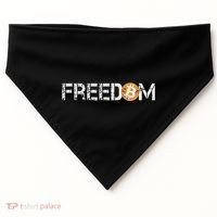 Bitcoin = Freedom Crypto Cryptocurrency Trading Trader Gift USA-Made Doggie Bandana thumb 0