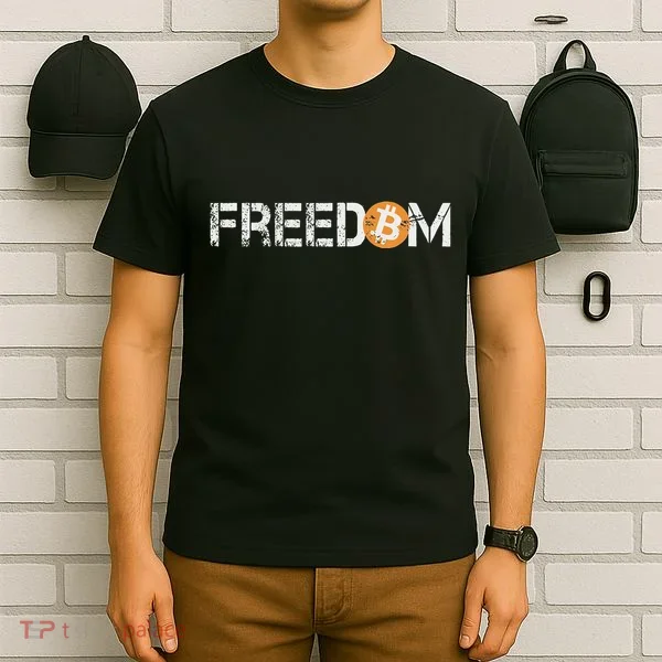 Bitcoin = Freedom Crypto Cryptocurrency Trading Trader Gift T-Shirt