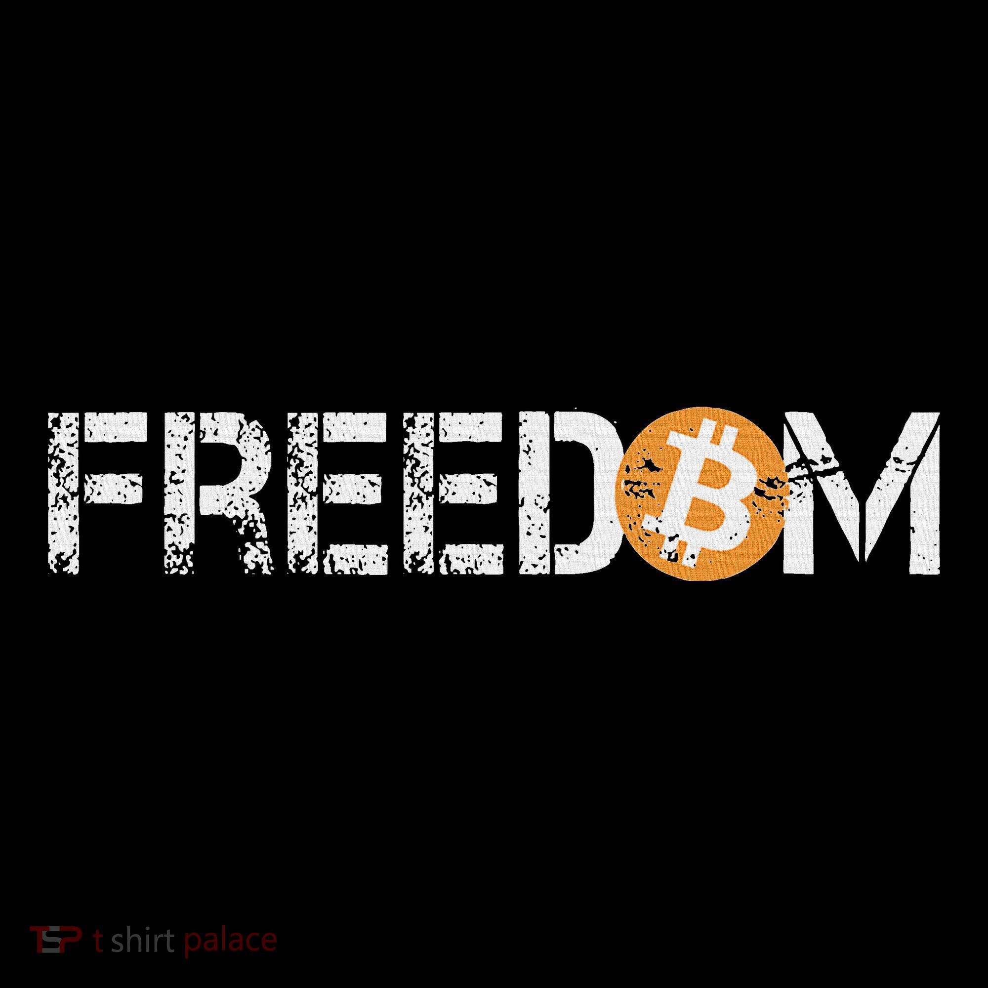 Bitcoin = Freedom Crypto Cryptocurrency Trading Trader Gift Button