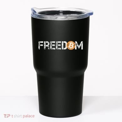 Bitcoin = Freedom Crypto Cryptocurrency Trading Trader Gift Tumbler