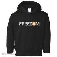 Bitcoin = Freedom Crypto Cryptocurrency Trading Trader Gift Toddler Hoodie thumb 0