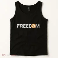 Bitcoin = Freedom Crypto Cryptocurrency Trading Trader Gift Tank Top thumb 2
