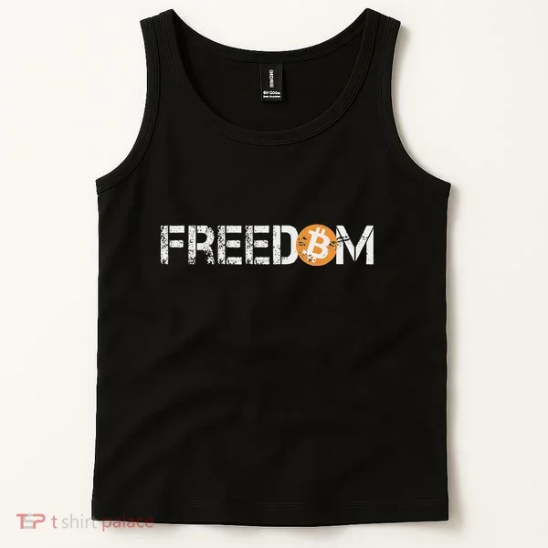 Bitcoin = Freedom Crypto Cryptocurrency Trading Trader Gift Tank Top