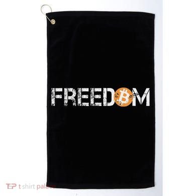 Bitcoin = Freedom Crypto Cryptocurrency Trading Trader Gift Golf Towel