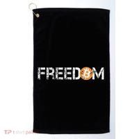Bitcoin = Freedom Crypto Cryptocurrency Trading Trader Gift Golf Towel thumb 0