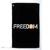 Bitcoin = Freedom Crypto Cryptocurrency Trading Trader Gift Golf Towel thumb 0