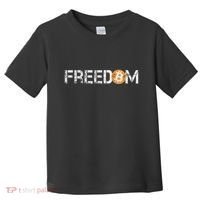 Bitcoin = Freedom Crypto Cryptocurrency Trading Trader Gift Toddler T-Shirt thumb 0