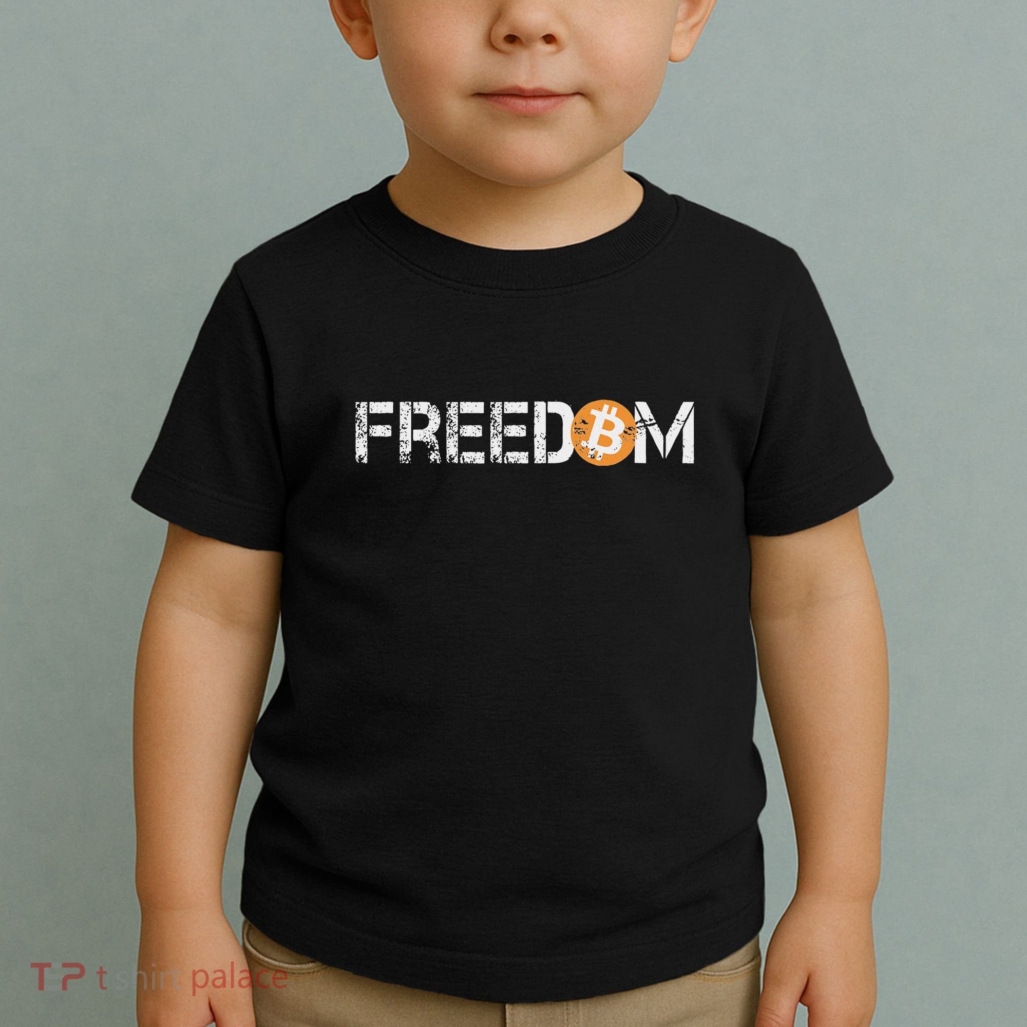 Bitcoin = Freedom Crypto Cryptocurrency Trading Trader Gift Toddler T-Shirt