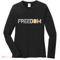 Bitcoin = Freedom Crypto Cryptocurrency Trading Trader Gift Women's Long Sleeve Shirt thumb 0