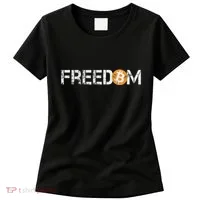 Bitcoin = Freedom Crypto Cryptocurrency Trading Trader Gift Women's T-Shirt thumb 0