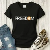 Bitcoin = Freedom Crypto Cryptocurrency Trading Trader Gift Women's T-Shirt thumb 3