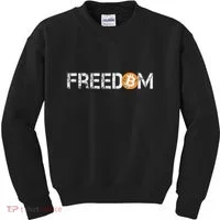 Bitcoin = Freedom Crypto Cryptocurrency Trading Trader Gift Kids Sweatshirt thumb 0