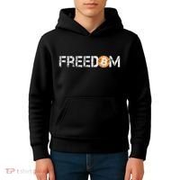 Bitcoin = Freedom Crypto Cryptocurrency Trading Trader Gift Kids Hoodie thumb 4