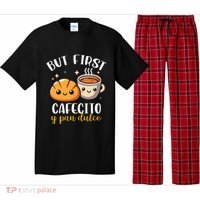 But First Cafecito Y Pan Dulce Concha Mexican Coffee Lover Pajama Set thumb 0