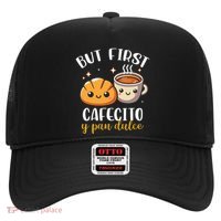 But First Cafecito Y Pan Dulce Concha Mexican Coffee Lover Hat thumb 0
