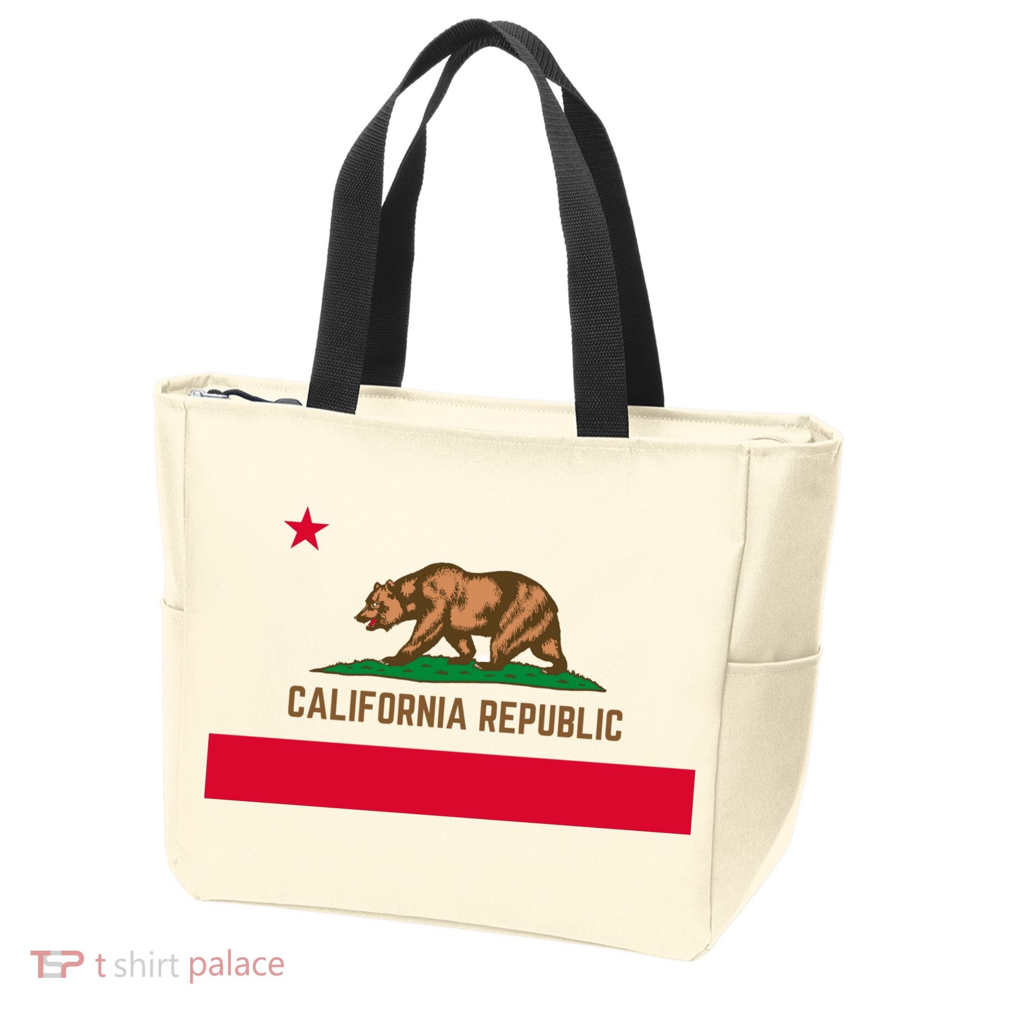 Bear Flag. California Republic State Flag Of California Tote Bag