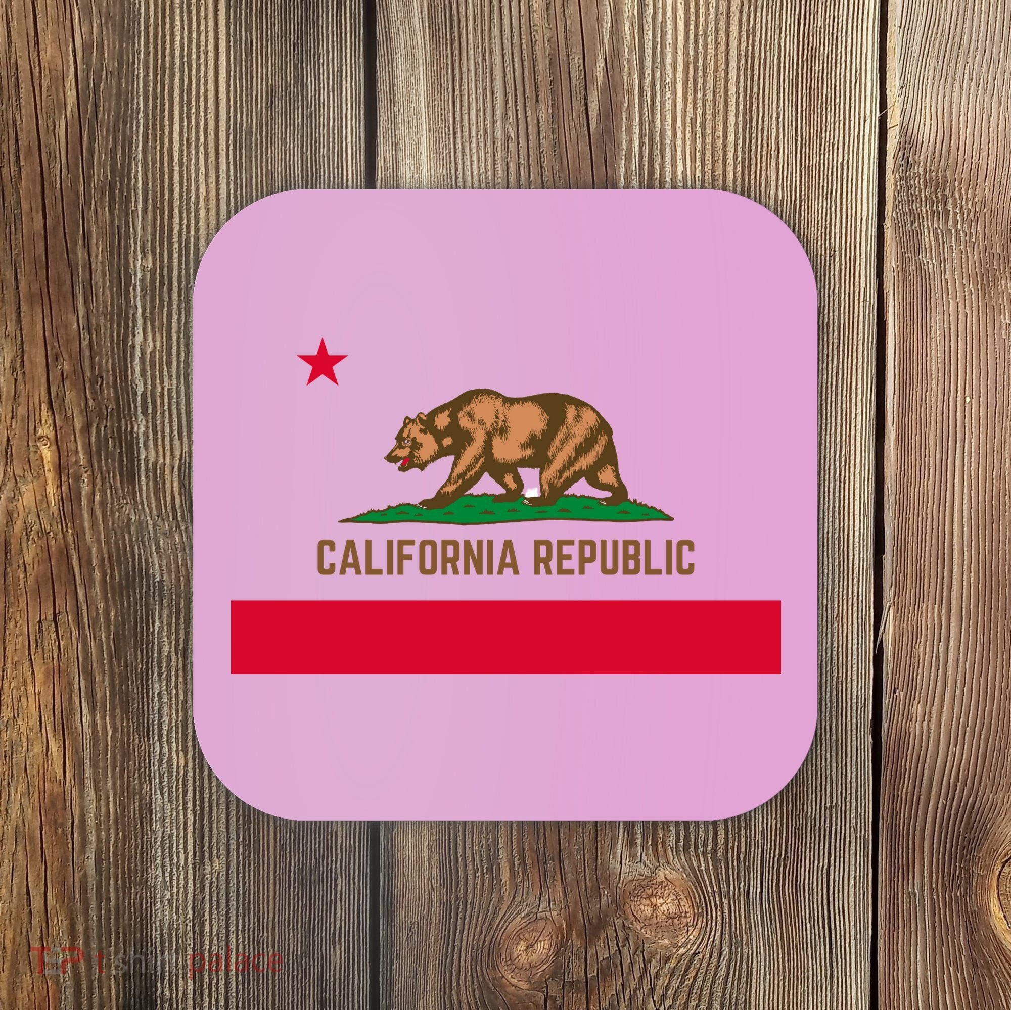 Bear Flag. California Republic State Flag Of California Coaster