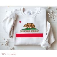 Bear Flag. California Republic State Flag Of California Sweatshirt thumb 2