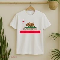 Bear Flag. California Republic State Flag Of California T-Shirt thumb 2