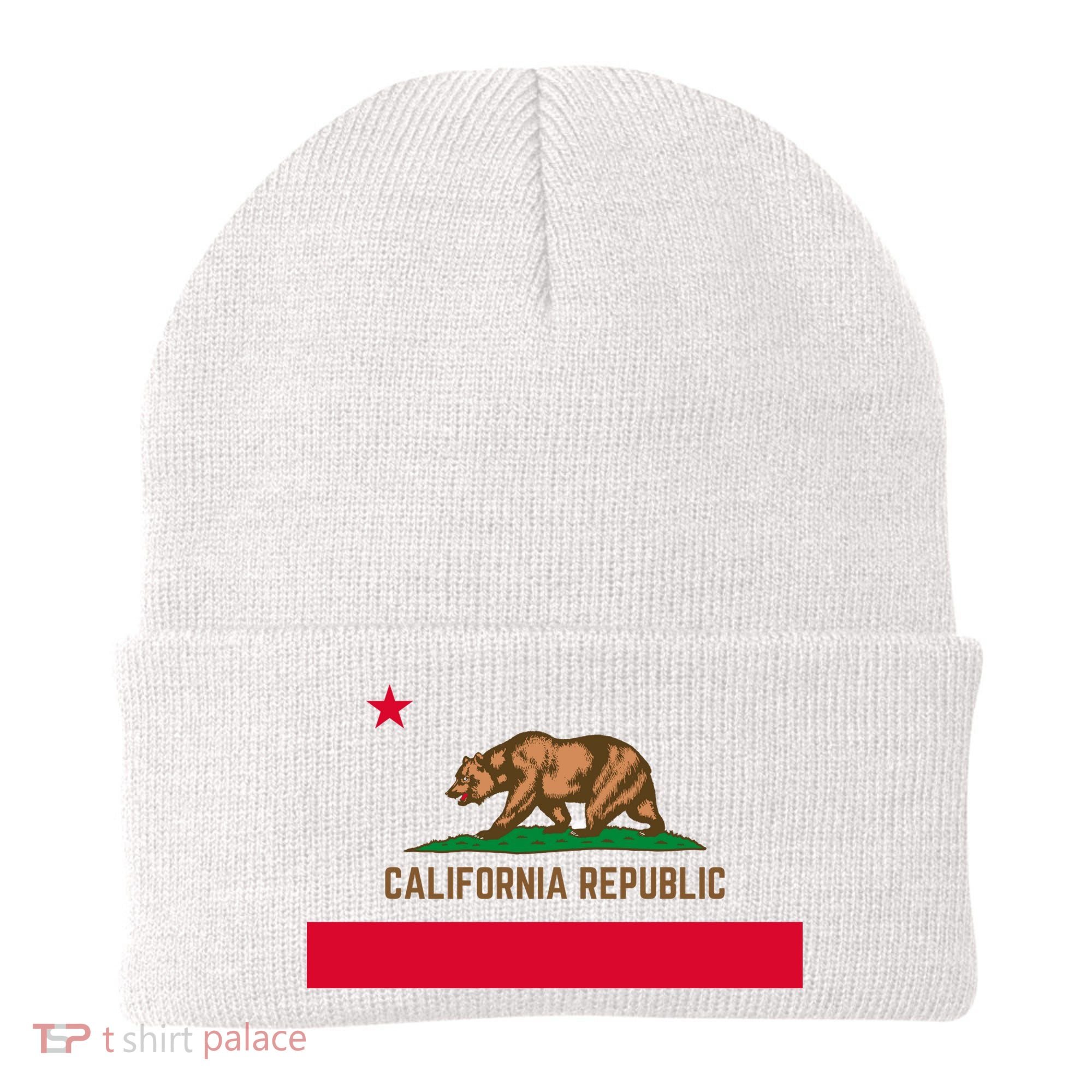 Bear Flag. California Republic State Flag Of California Beanie