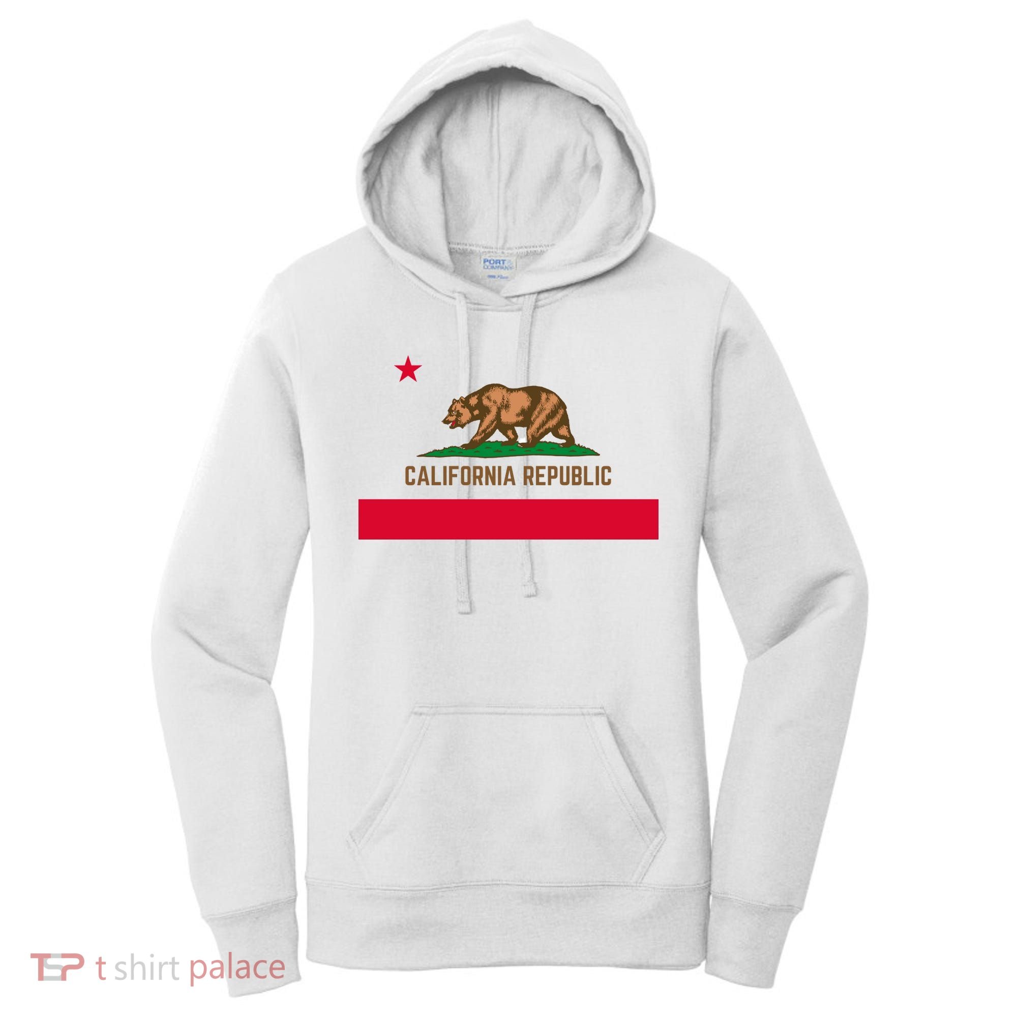 Bear Flag. California Republic State Flag Of California Women's Hoodie