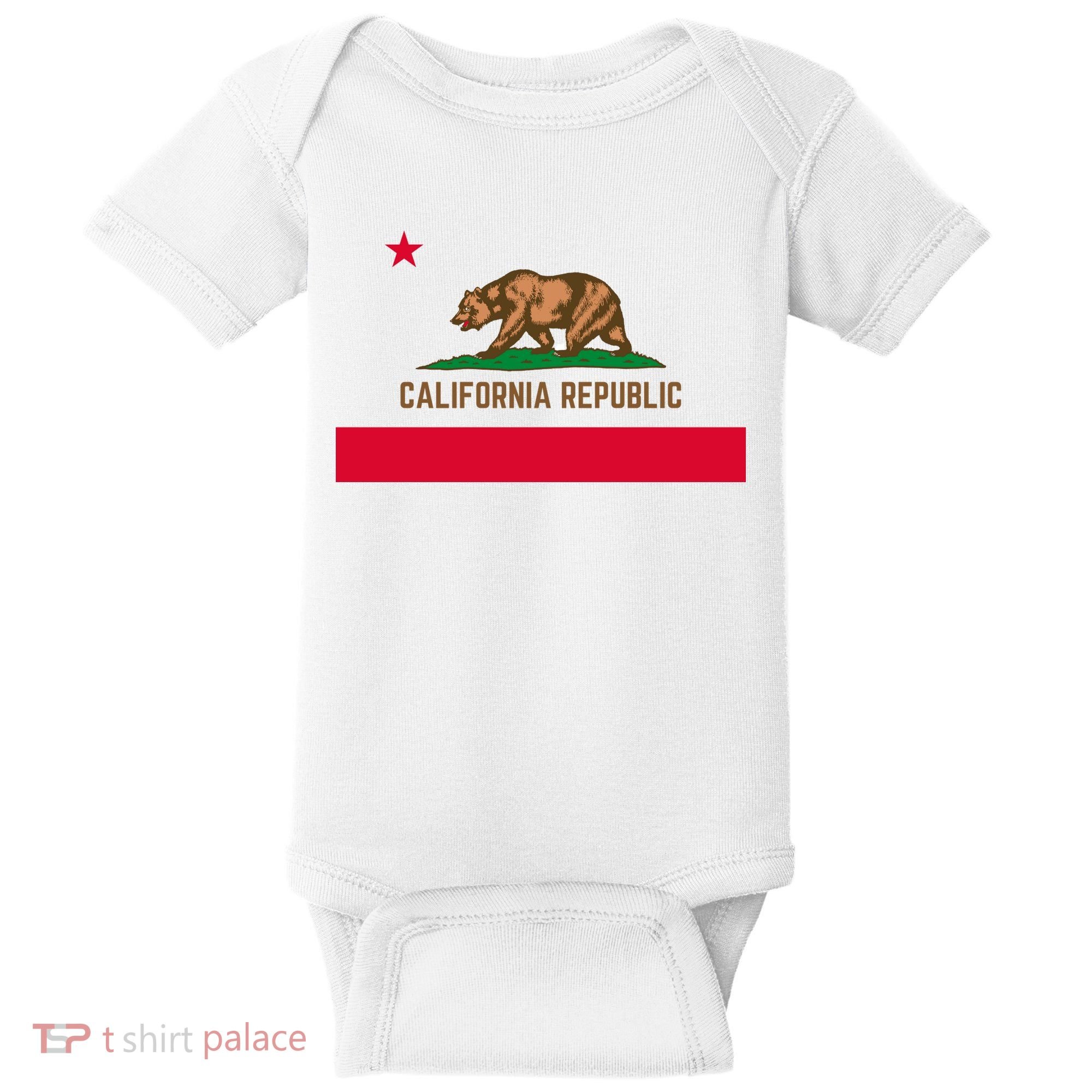 Bear Flag. California Republic State Flag Of California Baby Bodysuit
