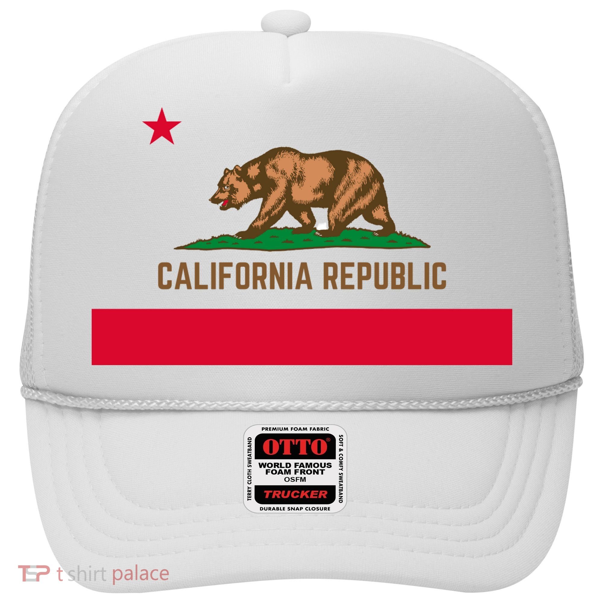 Bear Flag. California Republic State Flag Of California Hat