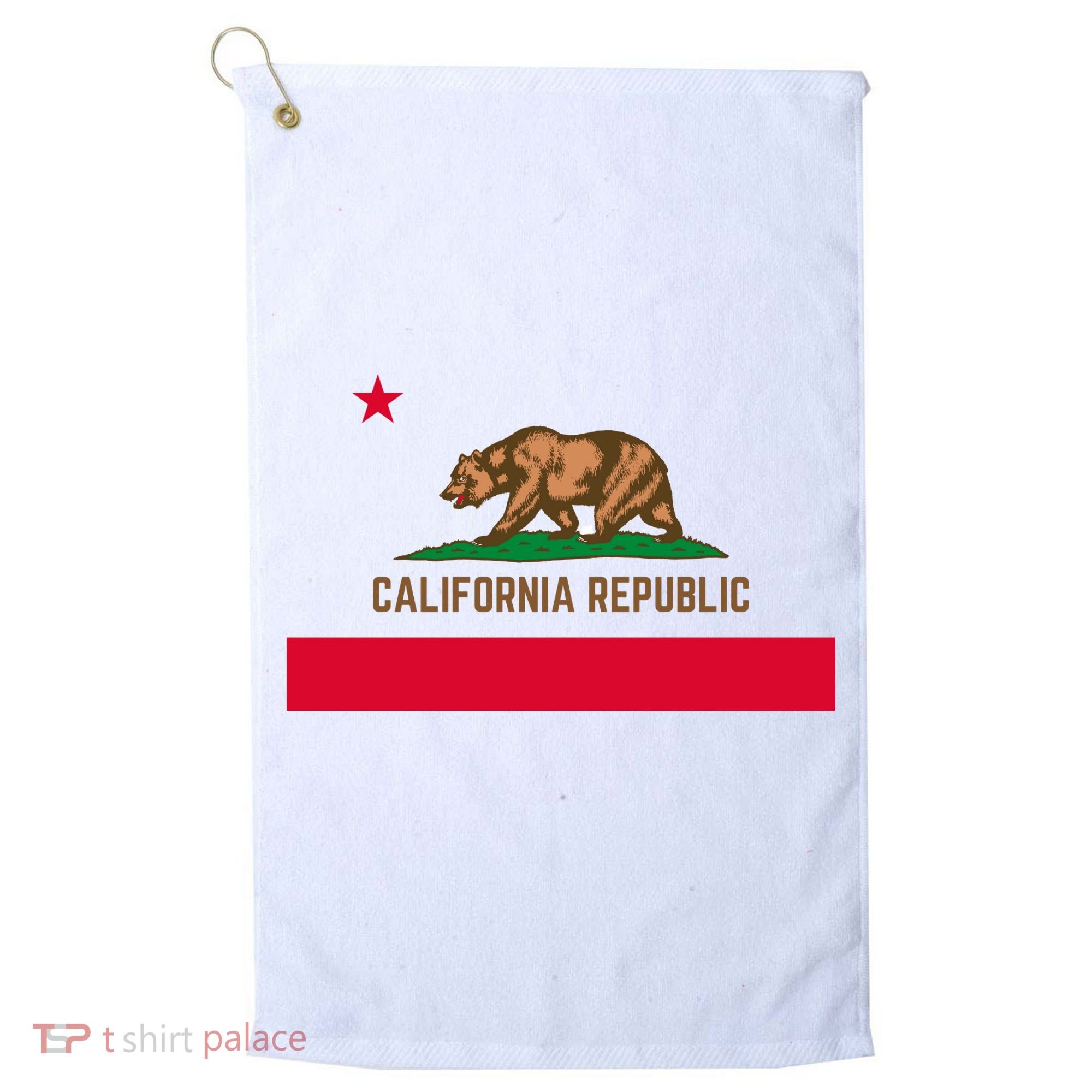 Bear Flag. California Republic State Flag Of California Golf Towel