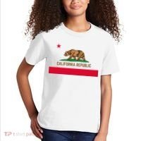 Bear Flag. California Republic State Flag Of California Kids T-Shirt thumb 2