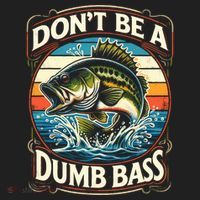 Bass Fishing DonT Be A Dumb Bass Golf Towel thumb 3