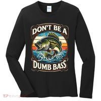Bass Fishing DonT Be A Dumb Bass Women's Long Sleeve Shirt thumb 0