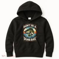 Bass Fishing DonT Be A Dumb Bass Kids Hoodie thumb 0