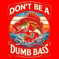 Bass Fishing DonT Be A Dumb Bass Santa Hat thumb 1