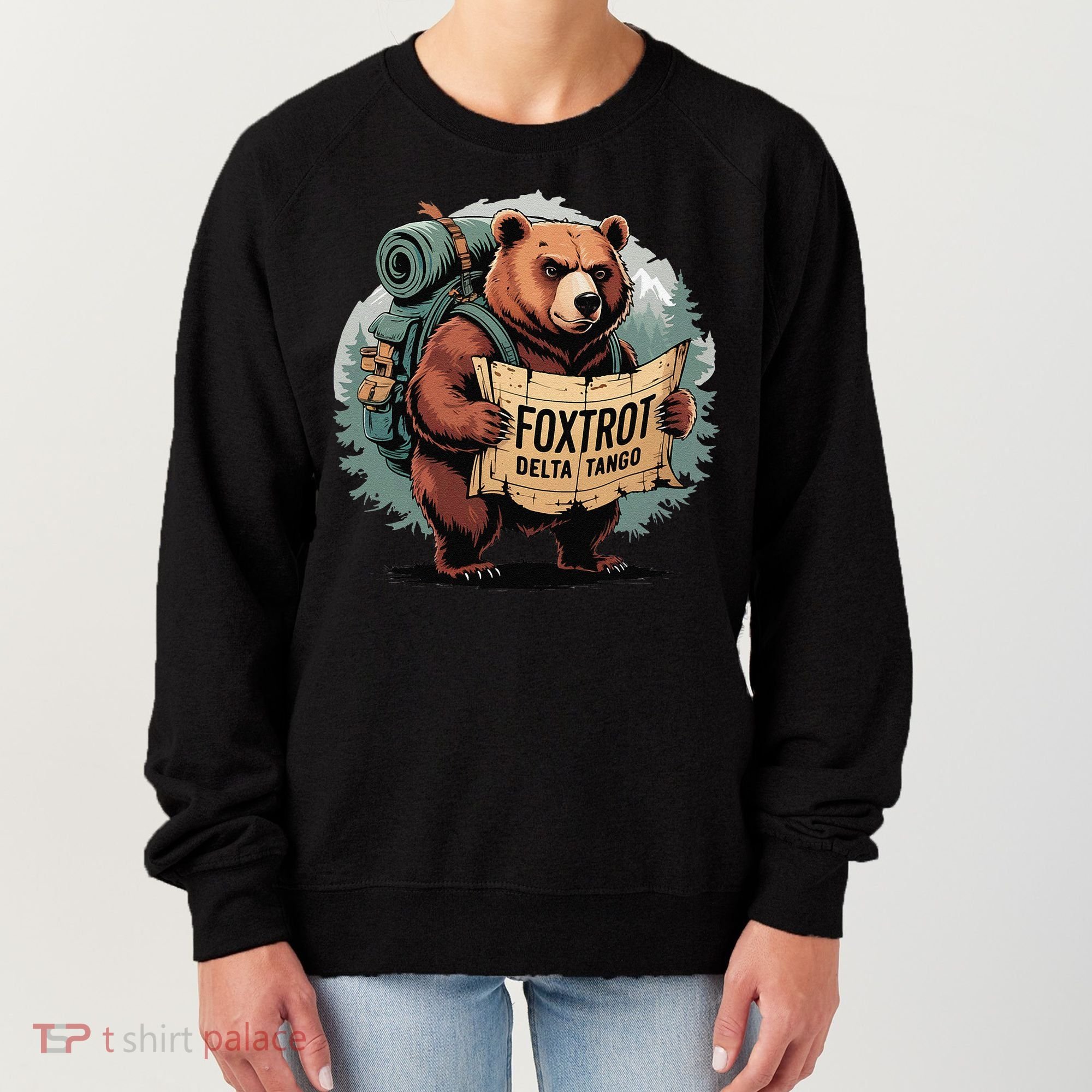 Bear Foxtrots Deltas Tangos Funny Bear Foxtrots Deltas Women's Sweatshirt