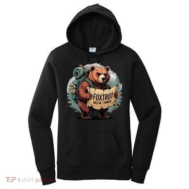 Bear Foxtrots Deltas Tangos Funny Bear Foxtrots Deltas Women's Hoodie