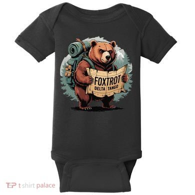Bear Foxtrots Deltas Tangos Funny Bear Foxtrots Deltas Baby Bodysuit
