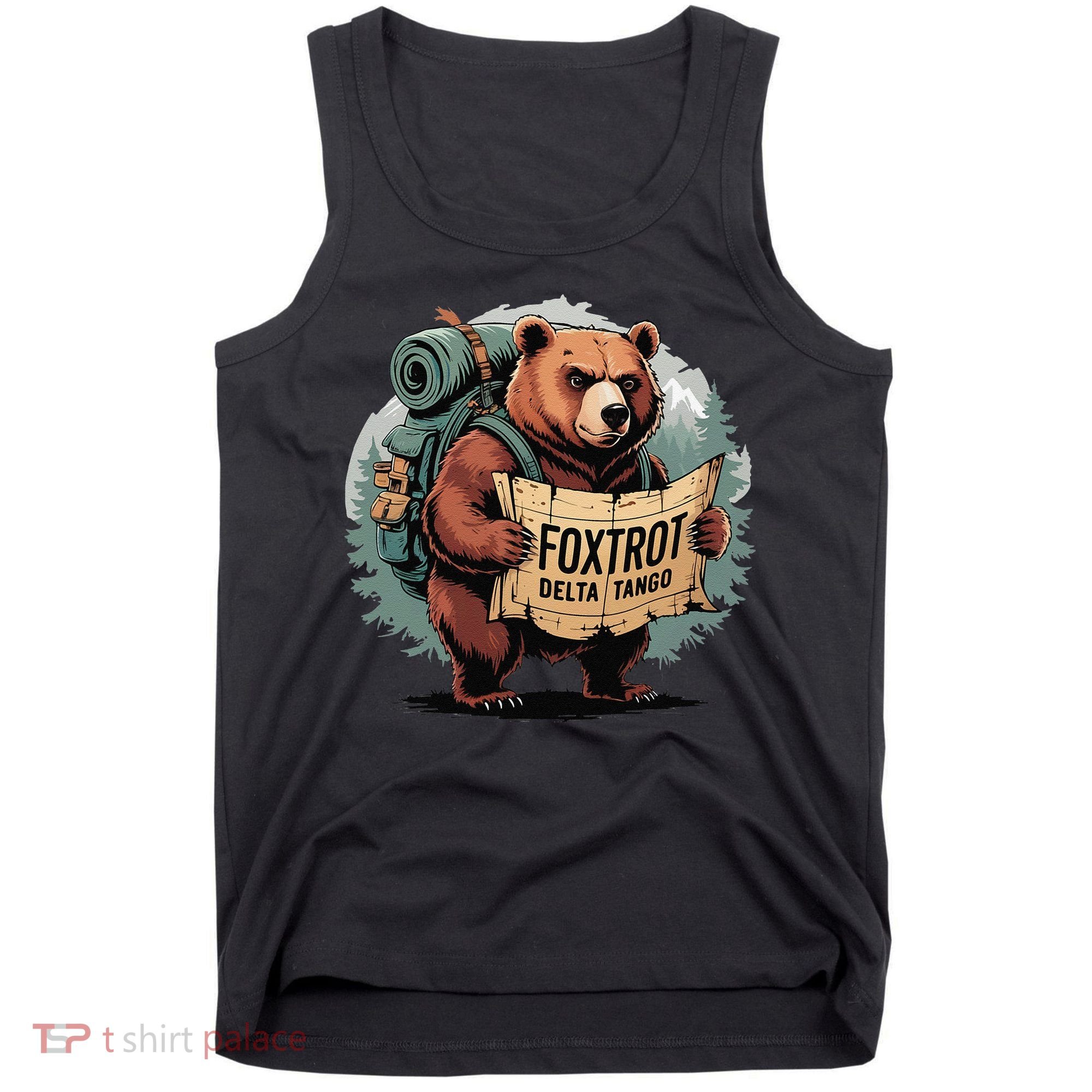 Bear Foxtrots Deltas Tangos Funny Bear Foxtrots Deltas Tank Top