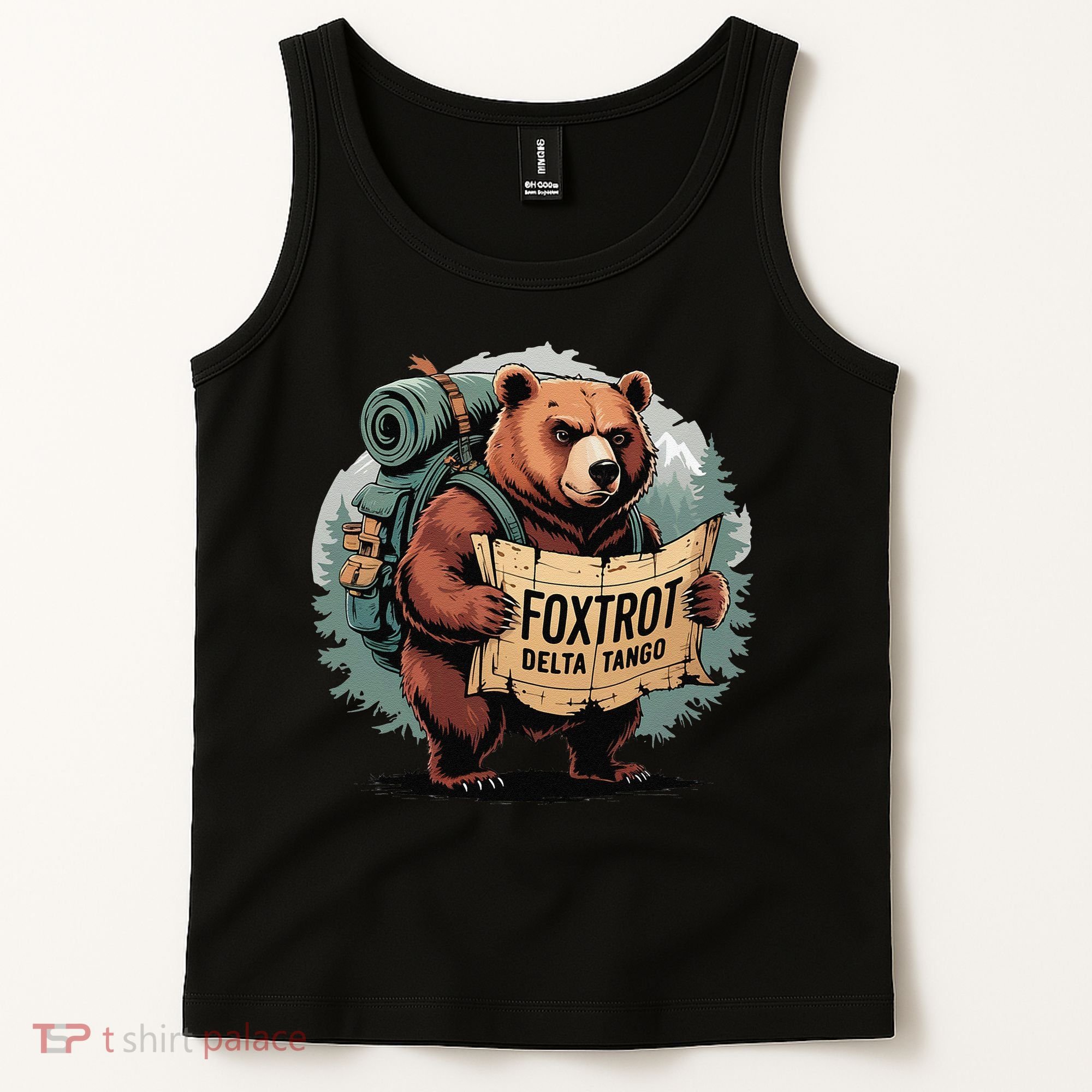 Bear Foxtrots Deltas Tangos Funny Bear Foxtrots Deltas Tank Top
