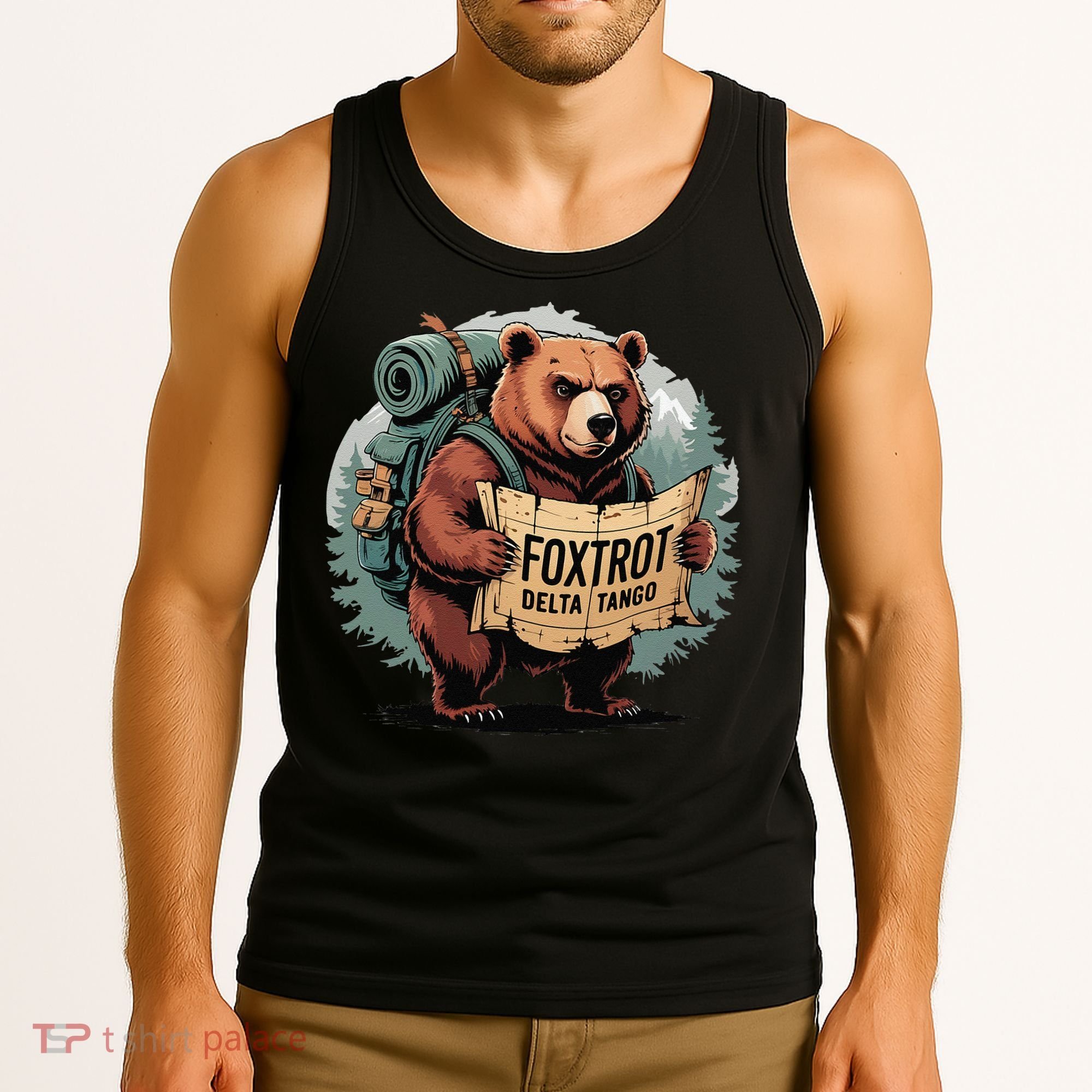Bear Foxtrots Deltas Tangos Funny Bear Foxtrots Deltas Tank Top
