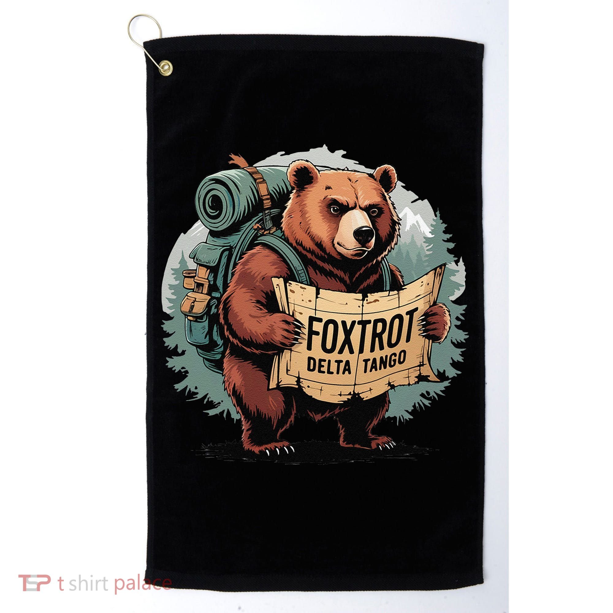 Bear Foxtrots Deltas Tangos Funny Bear Foxtrots Deltas Golf Towel
